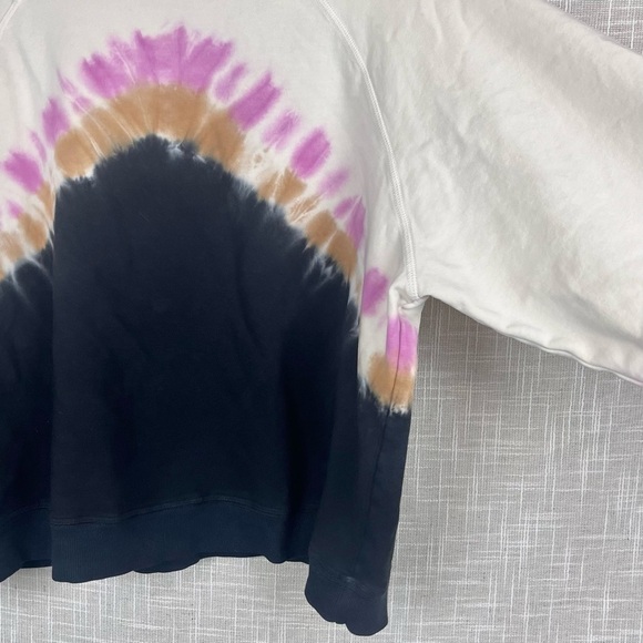 Electric & Rose Ronan Tie-Dye Oversized Boxy Pullover Sweatshirt Top - Picture 6 of 8